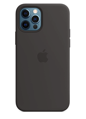Apple Silikone-etui med MagSafe til iPhone 12 Pro Max – Sort